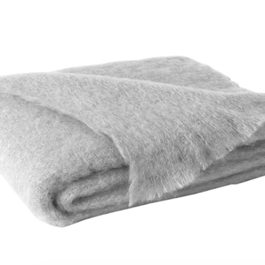 Lands Downunder | Mohair Throw Silver