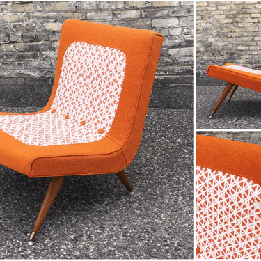 Custom Upholstered Scoop Chair 