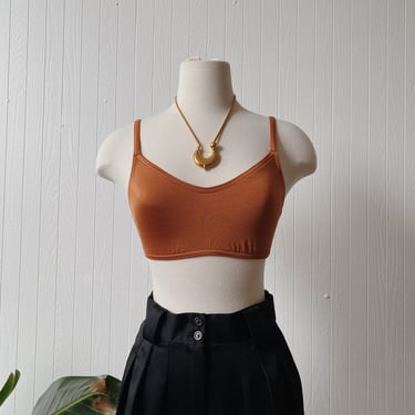 Vintage Terracotta Bralette | Size XS SM 