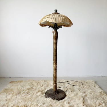 REGENCY PALM TREE FLOOR LAMP