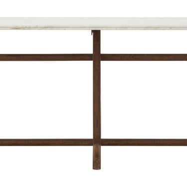 Vintage Marble Top Console Table