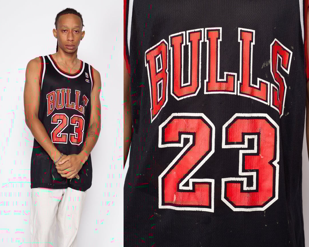 XL 90s Chicago Bulls Jordan #23 Champion Jersey | Vintage
