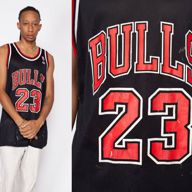 XL 90s Chicago Bulls Jordan #23 Champion Jersey | Vintage Streetwear Distressed NBA Basketball Athletic Tank 