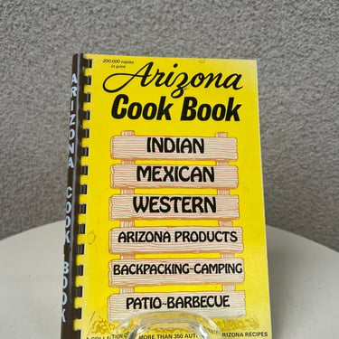 Vintage 1974/1990 paperback Arizona Cook book Indian Mexican Western recipes 