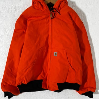 Carhartt Hooded Orange Jacket Sz XXL