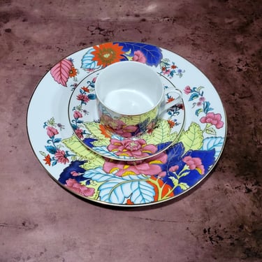 On Hold Special Order Do Not Purchase - 3rd Installment Dinner Plates, Cups and Saucers Only - Imperial Leaf - Tobacco Leaf - 12 sets 