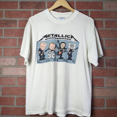 Vintage 00s Y2k Metallica Headbangers ORIGINAL Band Tee - Medium / Large 
