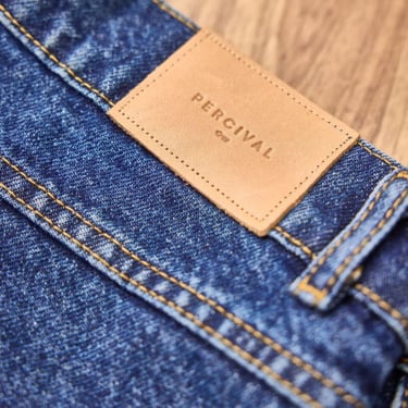 Percival Denim Jeans - Straight Leg - Mid-Wash Blue