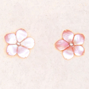 River Song | Sweet Pink Flower Stud Earrings