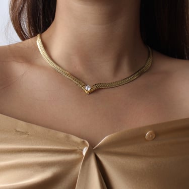 Vintage Golden Point Necklace