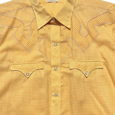 NEW Old Stock ~ Vintage 1960s TEM TEX Western Shirt ~ size L ~ Cowboy ~ Rockabilly ~ Pearl Snap Button ~ 