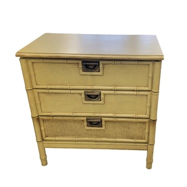 Faux Bamboo Three Draw Chest / Dresser 