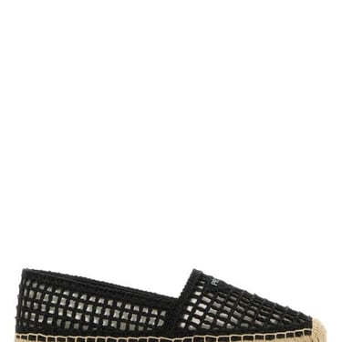 Prada Woman Black Crochet Espadrilles