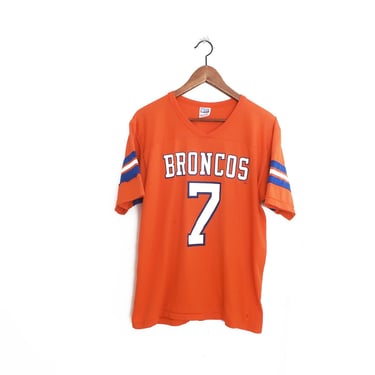 Denver Broncos jersey / John Elway jersey / 1980s Denver Brocos John Elway 7 striped jersey shirt Large 
