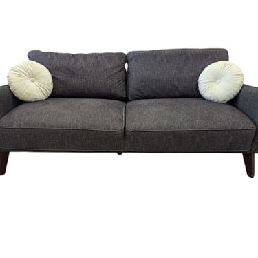 Black Cloth 2-Seat Couch