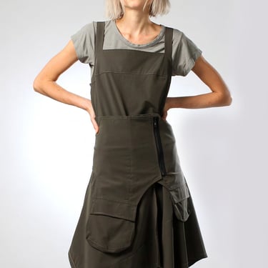 Asymmetric Strappy Midi Dress