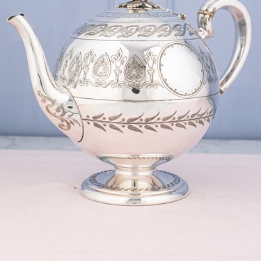 Antique English Silverplate Teapot
