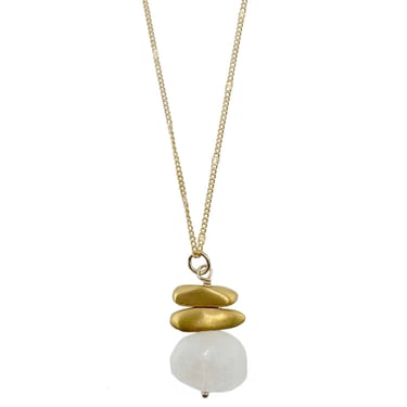 Philippa Roberts | Double Nugget Necklace | Moonstone