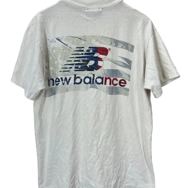 Vintage 90's New Balance Flag Logo Single Stitch T-Shirt Large