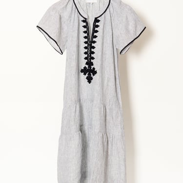 Uxbridge Dress Stripe Blk