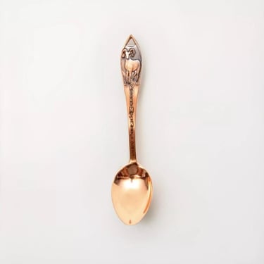 Rare Vintage Rocky Mountain National Park Solid Copper Souvenir Spoon Ram 