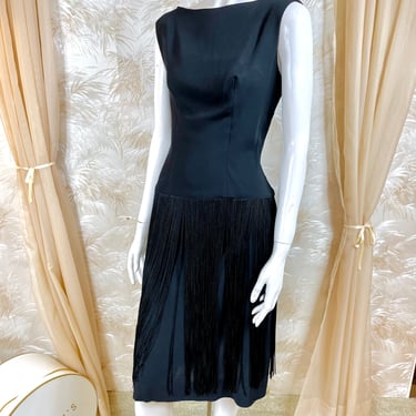 1950's Fringe Bottom Cocktail Dress