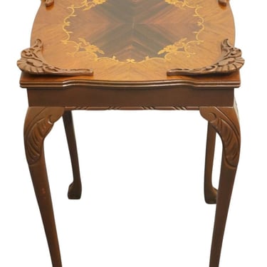 ZUK FURNITURE Chicago, IL Louis Xvi French Provincial 18" Square Marquetry Accent End Table 