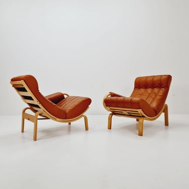 Mid-Century lounge chair by Ingmar Relling for Westnofa, Norway 1970s Set of 2 