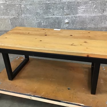 Maple & Steel Coffee Table (Seattle)