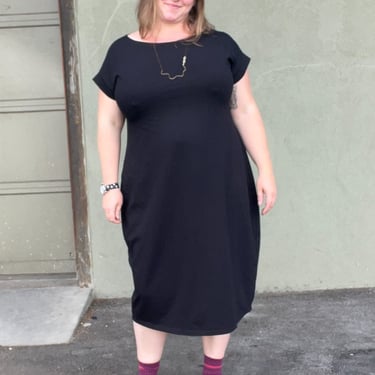 Demi Dress In Black Organic Cotton