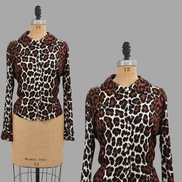 1960s Feline Fever blouse 