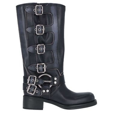 Miu Miu Women Buckle Detail Boots