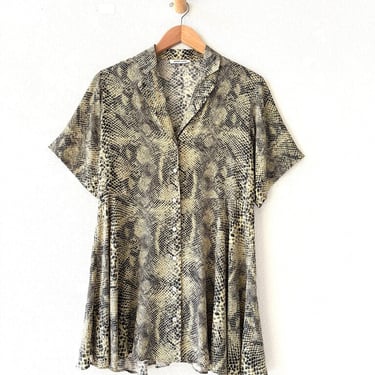 SANDY LIANG SILK SNAKE PRINT DRESS SIZE 2