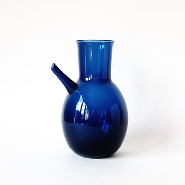 Rare Timo Sarpaneva Iittala i-406 Cobalt Carafe 