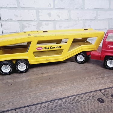 Tonka Toys Metal Car Carrier Hauler 
