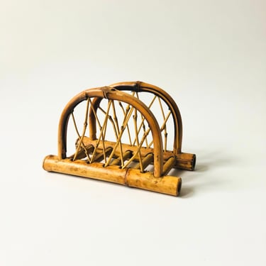Arched Bamboo Napkin Holder 