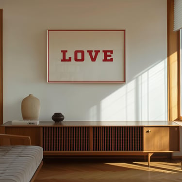 LOVE print | Digital Download | Wall Decor | Wall Art | Wall Hanging 