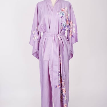 Silk Hand-Painted Floral Kimono