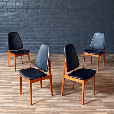 Set of 4 Mid-Century Danish Modern Teak Dining Chairs, c.1960’s 