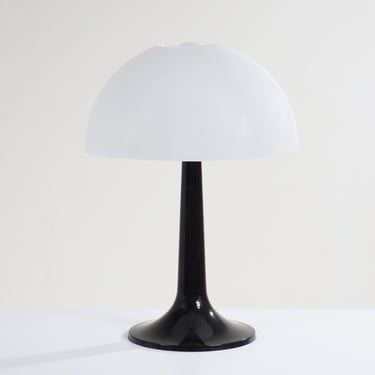 Black and White Mushroom Lamp 