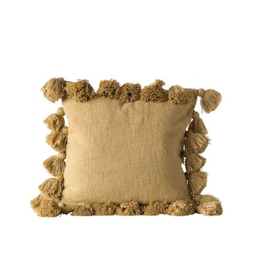 Cotton Pillows with Tassels
