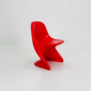 Spaceage orange Casala Casalino kids chair, designed by Alexander Begge, 1970s, W. Germany 