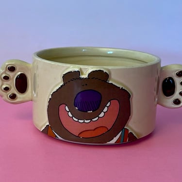 Vintage 1980s Ceramic Bear Soup Mug by Kersten Bros 