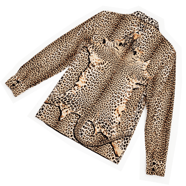 Jean Paul Gaultier Homme F/W 1998 leopard pelt reversible shirt