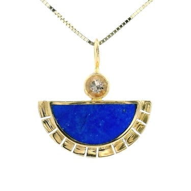 Colorado Lapis Lazuli & Smokey Quartz Solstice Necklace No. 1