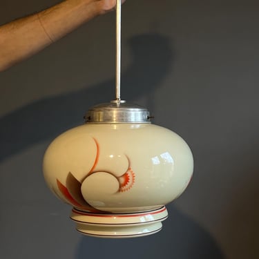 Vintage Pendant Light from the 30s /  Art Deco Pendant Light / Art Deco Light / 