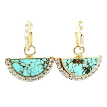 Turquoise Alba Hoop Earrings