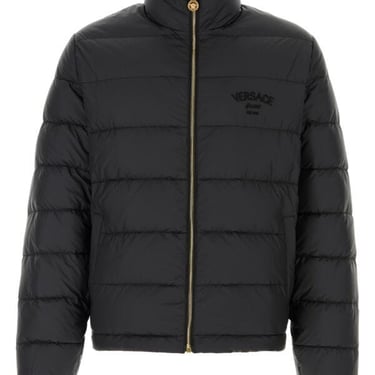 Versace Men Black Nylon Down Jacket