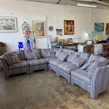 Postmodern Parson Style Modular Sectional Sofa