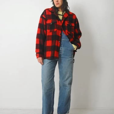 1960's Hudson Bay Plaid Wool Shacket